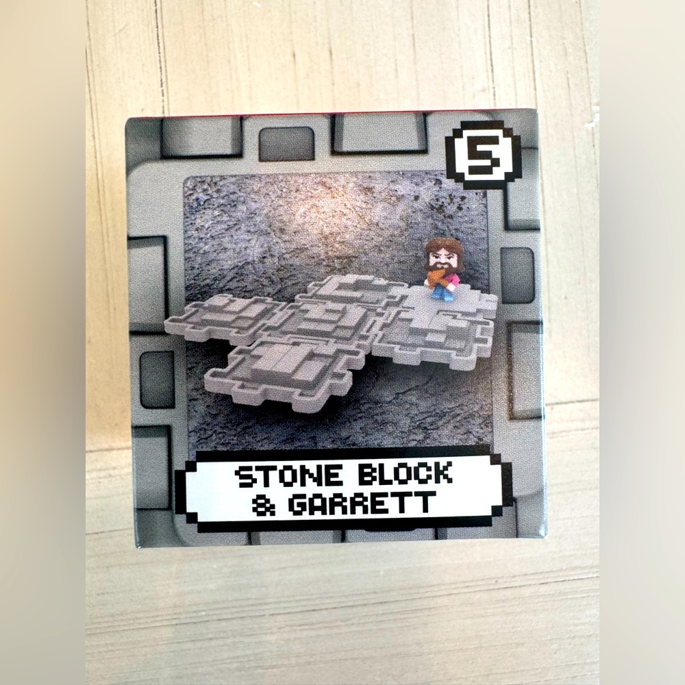 Minecraft Movie 2025 McDonald’s Happy Meal Toy #5 – Stone Block & Garrett